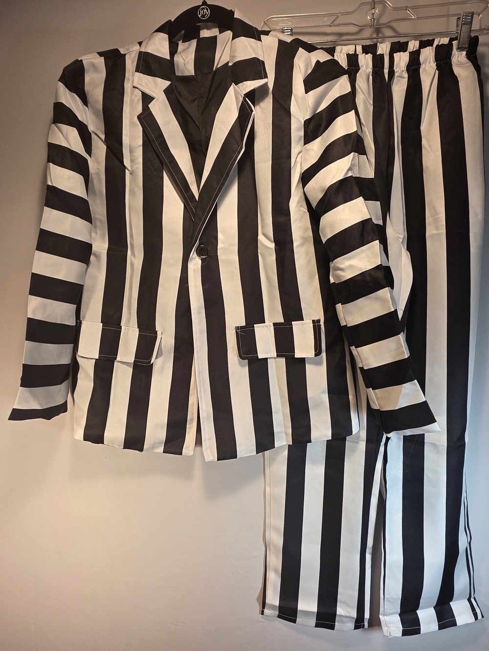 New Beetlejuice Halloween Costume Blazer Pants Shirt Tie Sz Adult Small  Cosplay